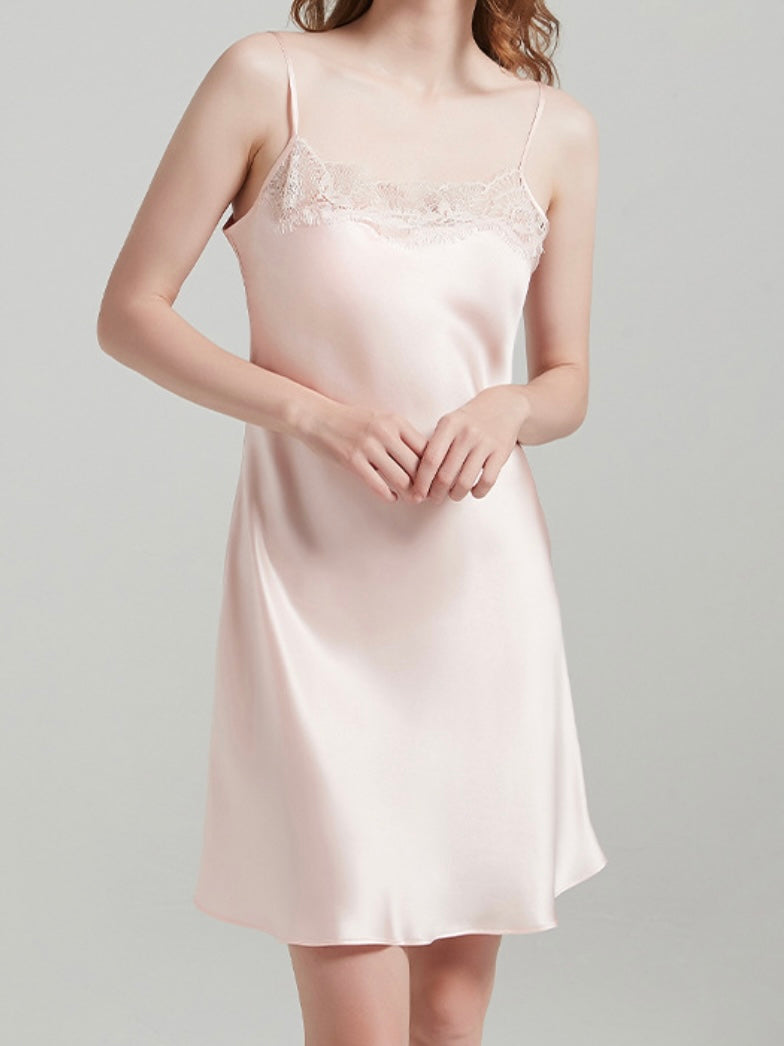 Pale pink Silk Lougewear Set