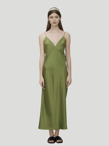 Green Slip Dress