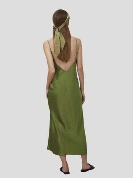 Green Slip Dress