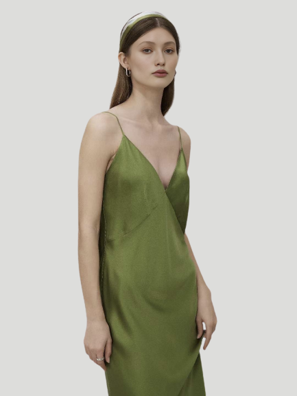 Green Slip Dress