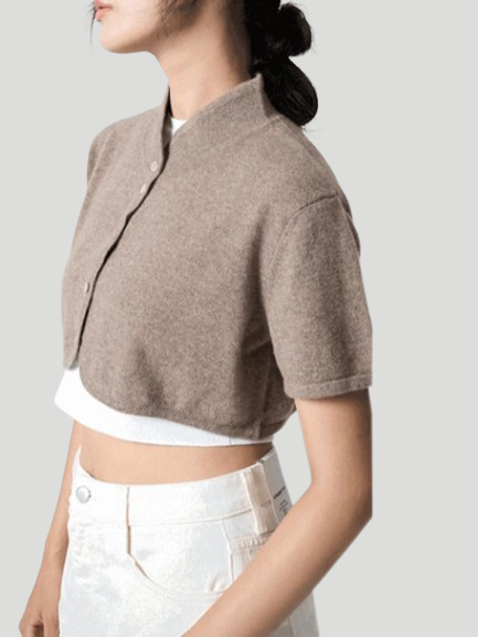 ARTEMIS | Cashmere Cropped Top