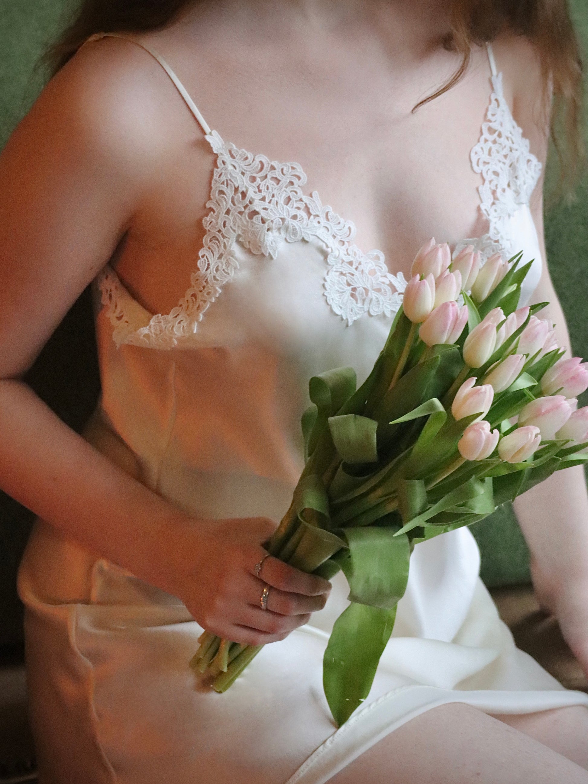 White Silk Dress