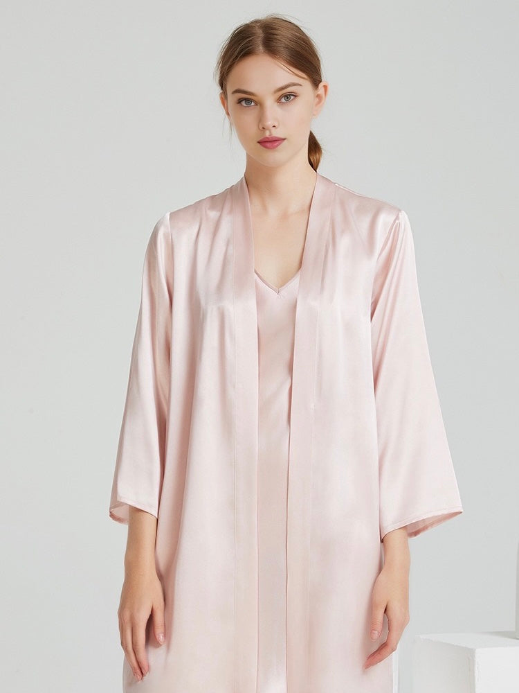 silk loungewear; nightwear