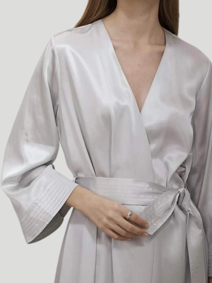 Silk Robe; nightwear